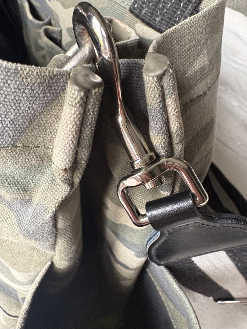 Koala Kanvas- Camouflage Canvas Tote with Red Heart Accent - Picture 2 of 4